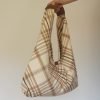 plaid bento bag back