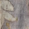 large ecoprinted wrap w/ walnut detail