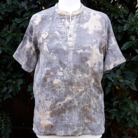 Ecoprinted Cotton Castor Oil