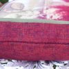 wool ecoprinted panel cushion front and back
